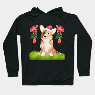 CHRISTMAS HAT CORGI - CORGI LOVERS CHRISTMAS DESIGN Hoodie